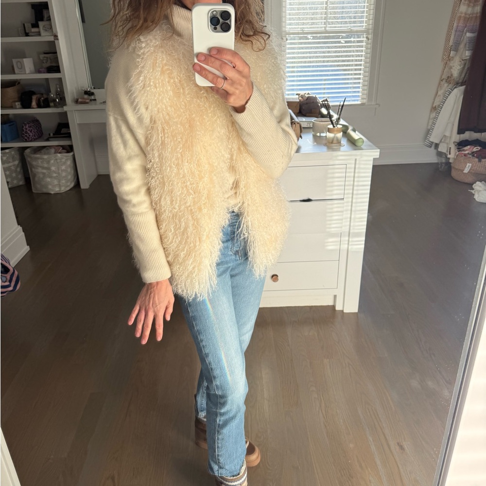 UGG Mongolian shearling vest